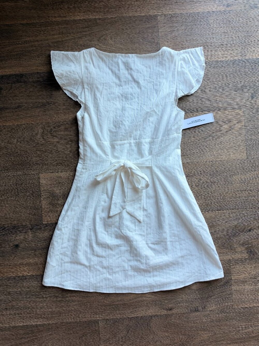 🎀 I Guess So Cotton Mini Dress White 🎀 - Picture 3 of 8